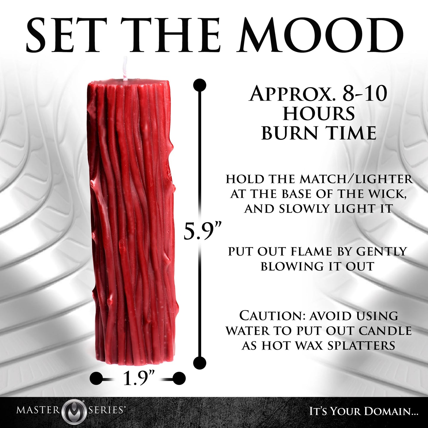 Thorn Drip Candle - Red MS-AH235