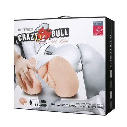 Crazy Bull the Realistic Skin-Like Texture Vagina and Anal Masturbator Busty Butt and  Vibration BM-009023Z-1