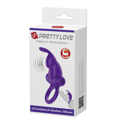 Pretty Love Vibrant Penis Ring I - Purple BI-210204-1