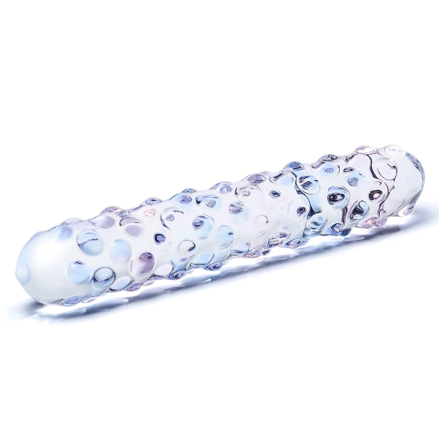 Purple Rose Nubby Dildo GLAS-94