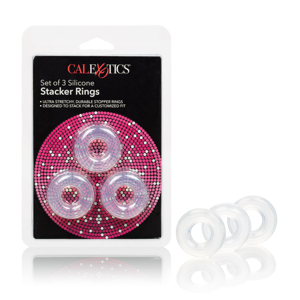 Set of 3 Silicone Stacker Rings SE1434802