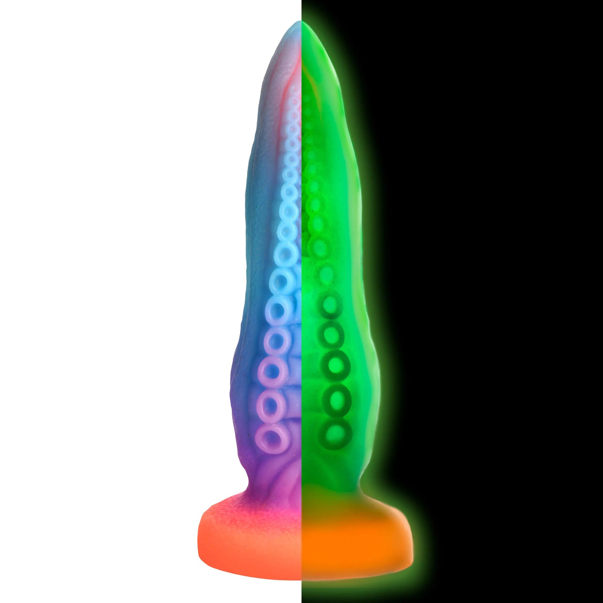 Tenta-Cock Glow-in-the-Dark Silicone Dildo CC-AH289