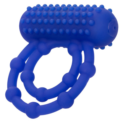 Silicone Rechargeable 10 Bead Maximus Ring - Blue SE1843303