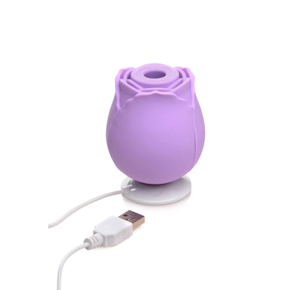 Bloomgasm Wild Rose 10x Suction Clit Stimulator -  Purple INM-AG871