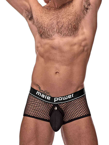 Cock Pit Net Mini Cock Ring Short - Large - Black MP-120260BKLG