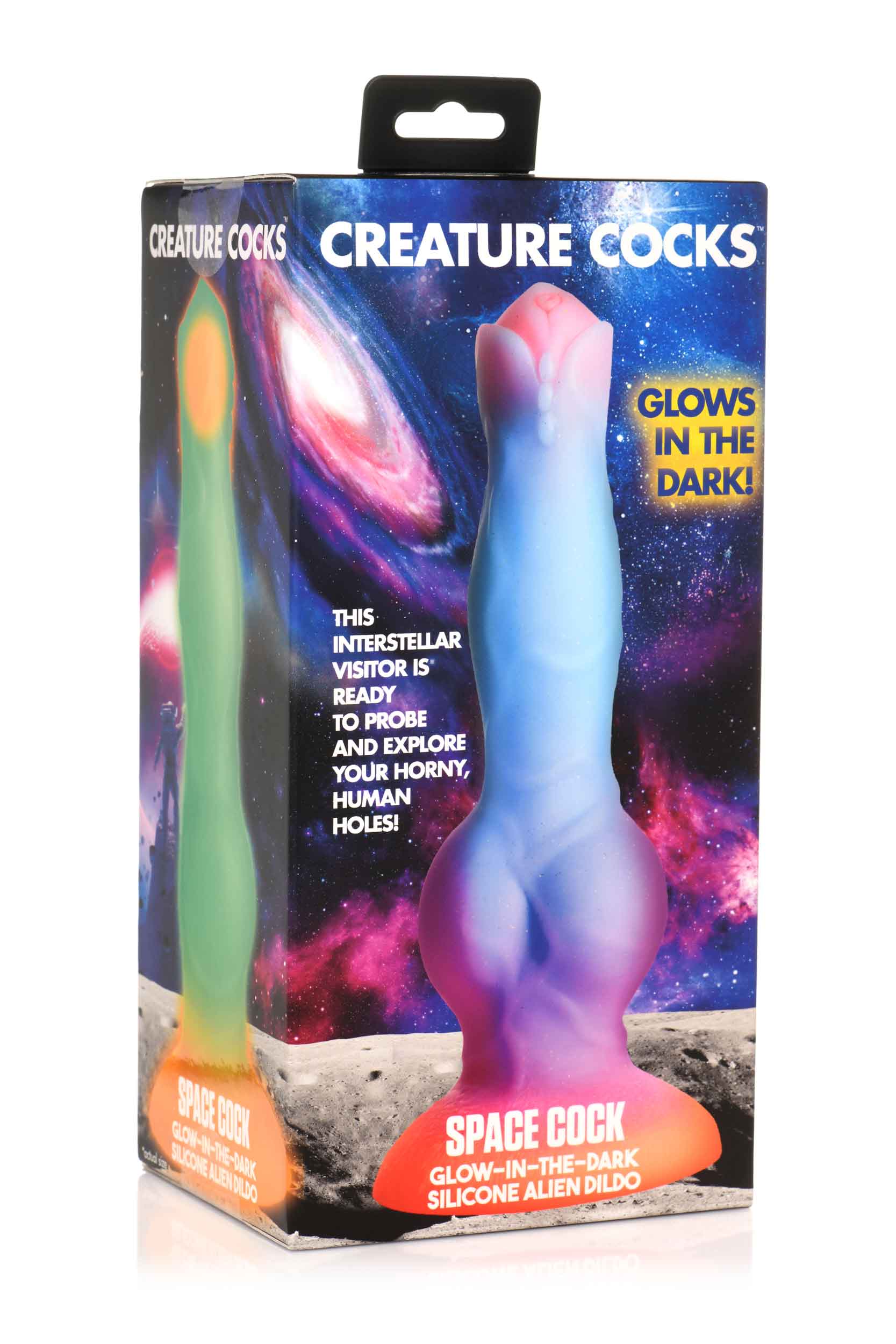 Space Cock Glow-in-the-Dark Silicone Alien Dildo CC-AH148