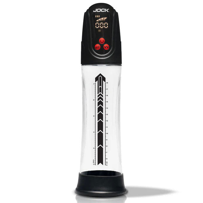 "Power Up Digital Automatic Waterproof Penis Pump - Clear JOCK-CN1038"