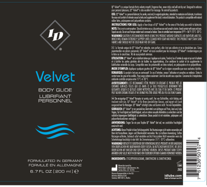 ID Velvet Body Glide 6.7 Oz