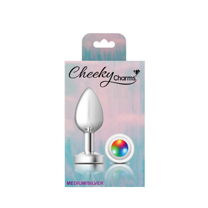 Light Up Silver Metal Plug - Medium