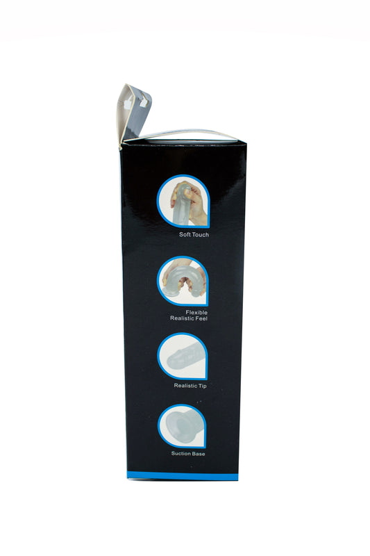 Glow-in-the-Dark Periwinkle Peen Dildo 8.5"