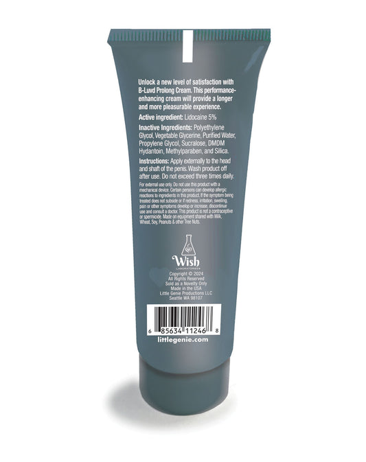 B-Luvd Erection Prolong Cream 2oz