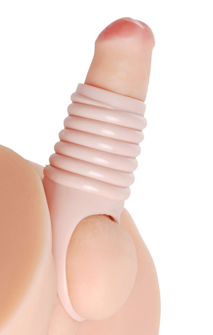 Really Ample Ribbed Penis Enhancer Sheath SM-AE560