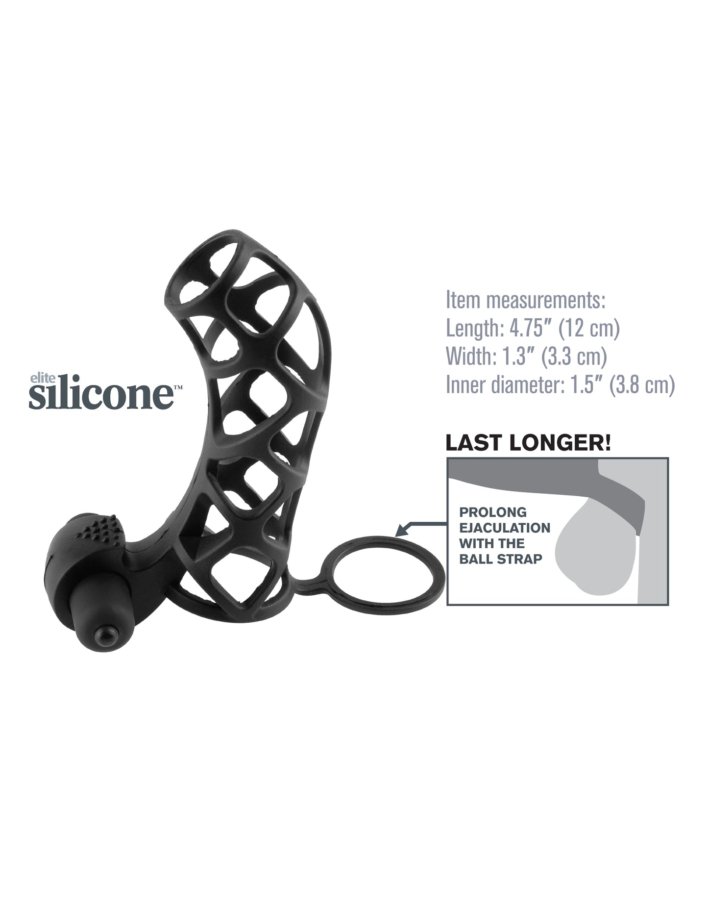 Fantasy X-Tensions Extreme Silicone Power Cage - Black PD4143-23