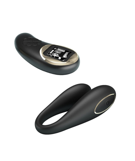 Nathan Double Pleasure Remote Control Vibrator - Black