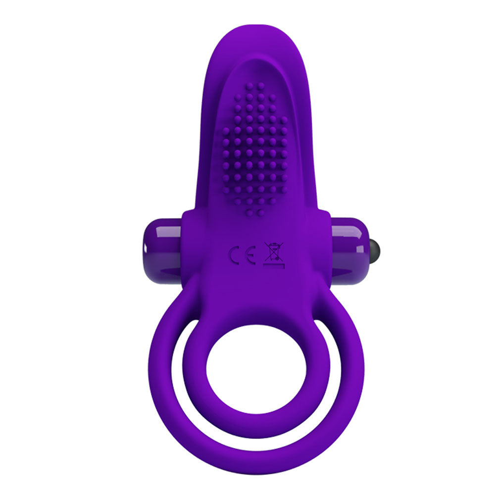 Pretty Love Vibrant Penis Ring - Purple BI-210203-1