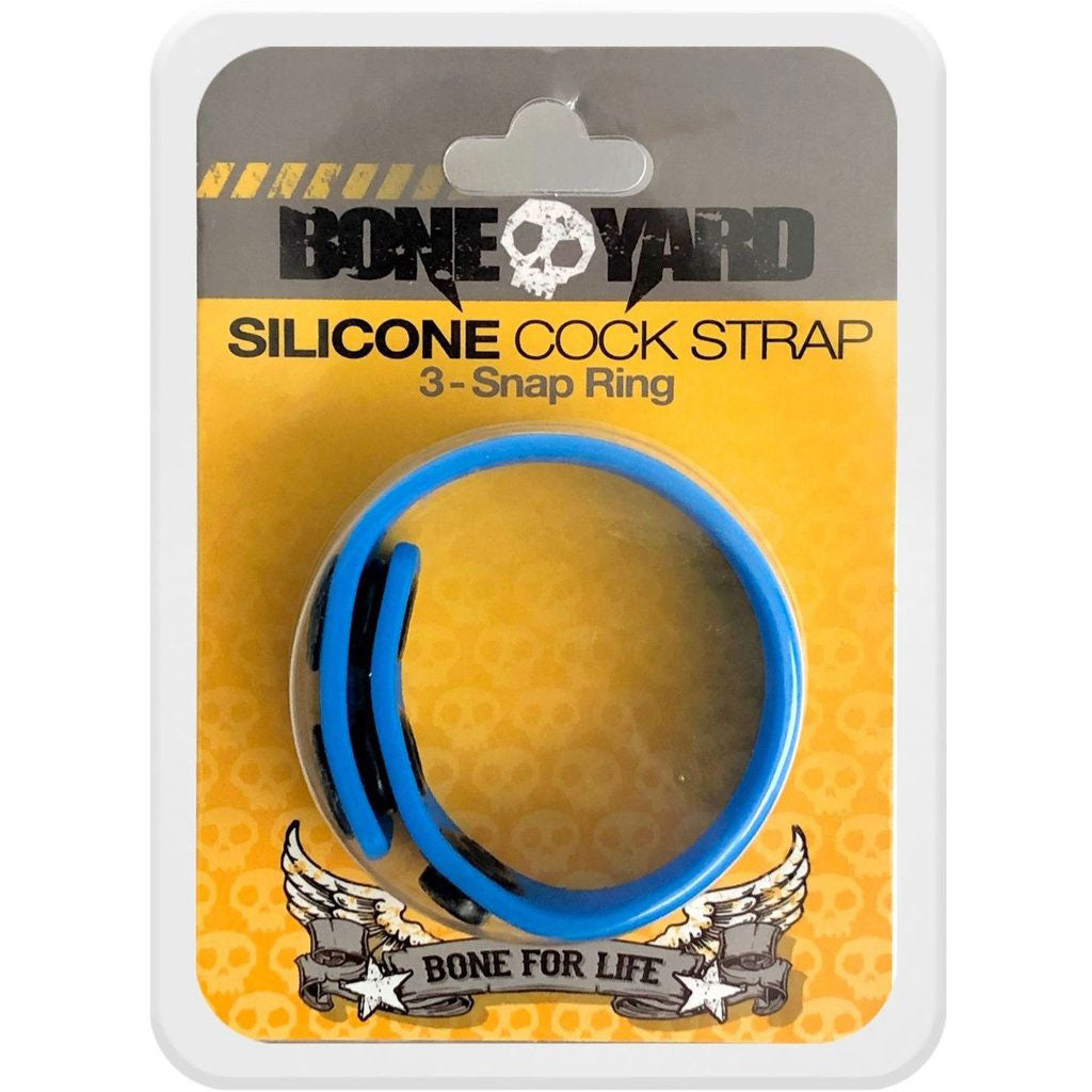 Silicone Cock Strap - Blue BY-0308