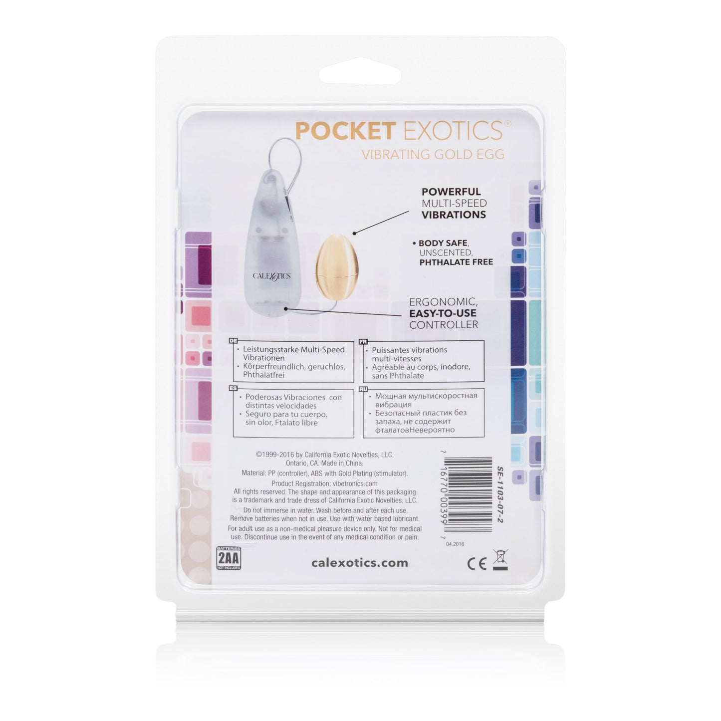 Pocket Exotics Vibrating Egg - Gold SE1103072