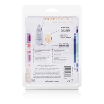 Pocket Exotics Vibrating Egg - Gold SE1103072