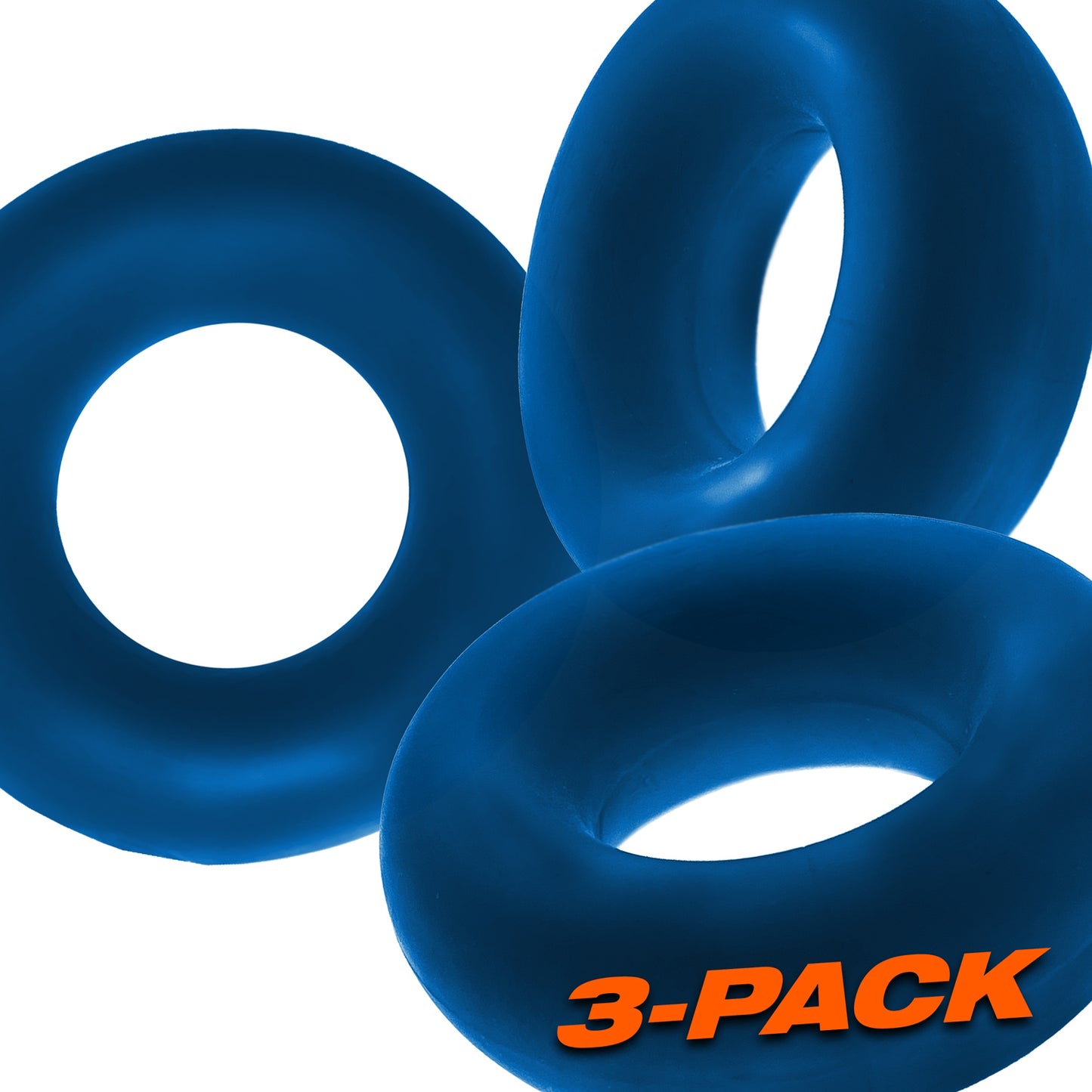 Fat Willy 3-Pack Jumbo C-Rings - Space Blue OX-3065-SPC