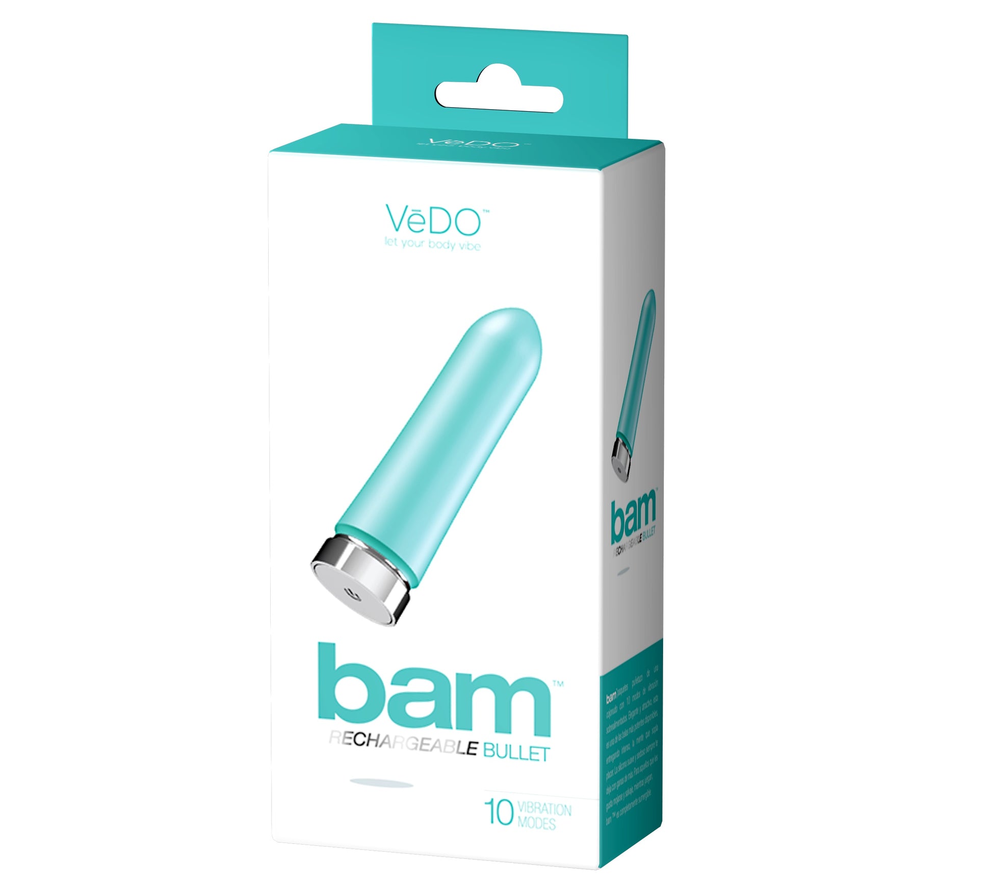 Bam Rechargeable Bullet - Tease Me Turquoise VI-F0301