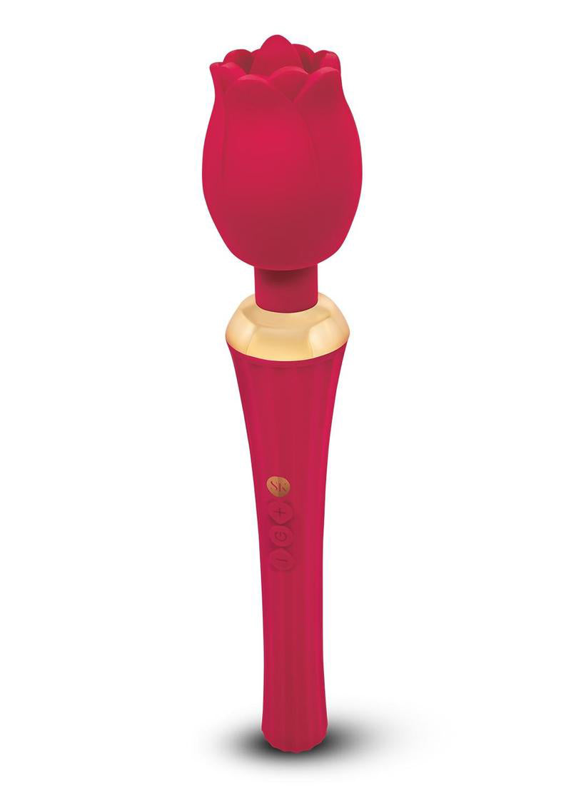 "Secret Kisses Rosegasm Bouquet Rose Wand - Red SK-1043"