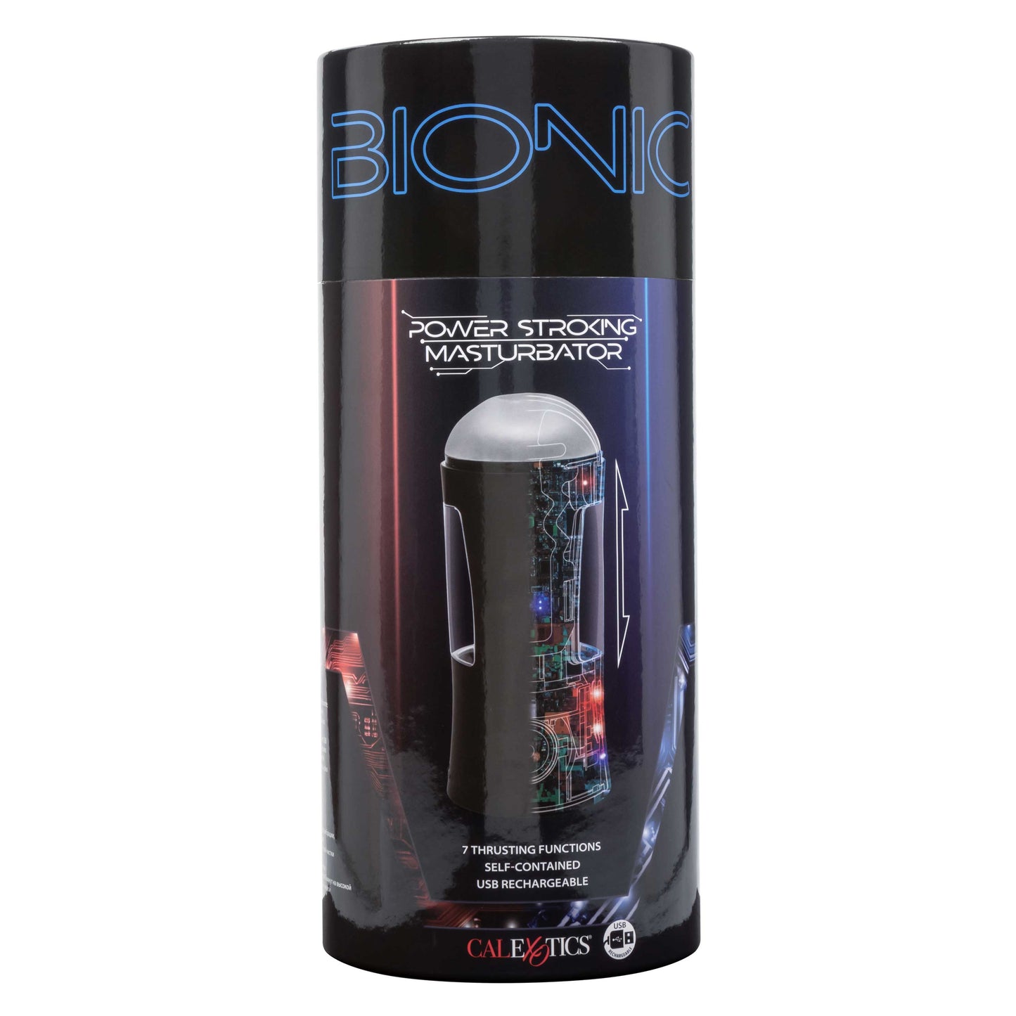 Bionic Power Stroking Masturbator - Black SE0851053
