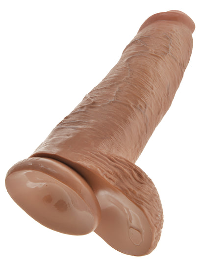 King Cock  12 Inch Cock With Balls - Tan PD5511-22