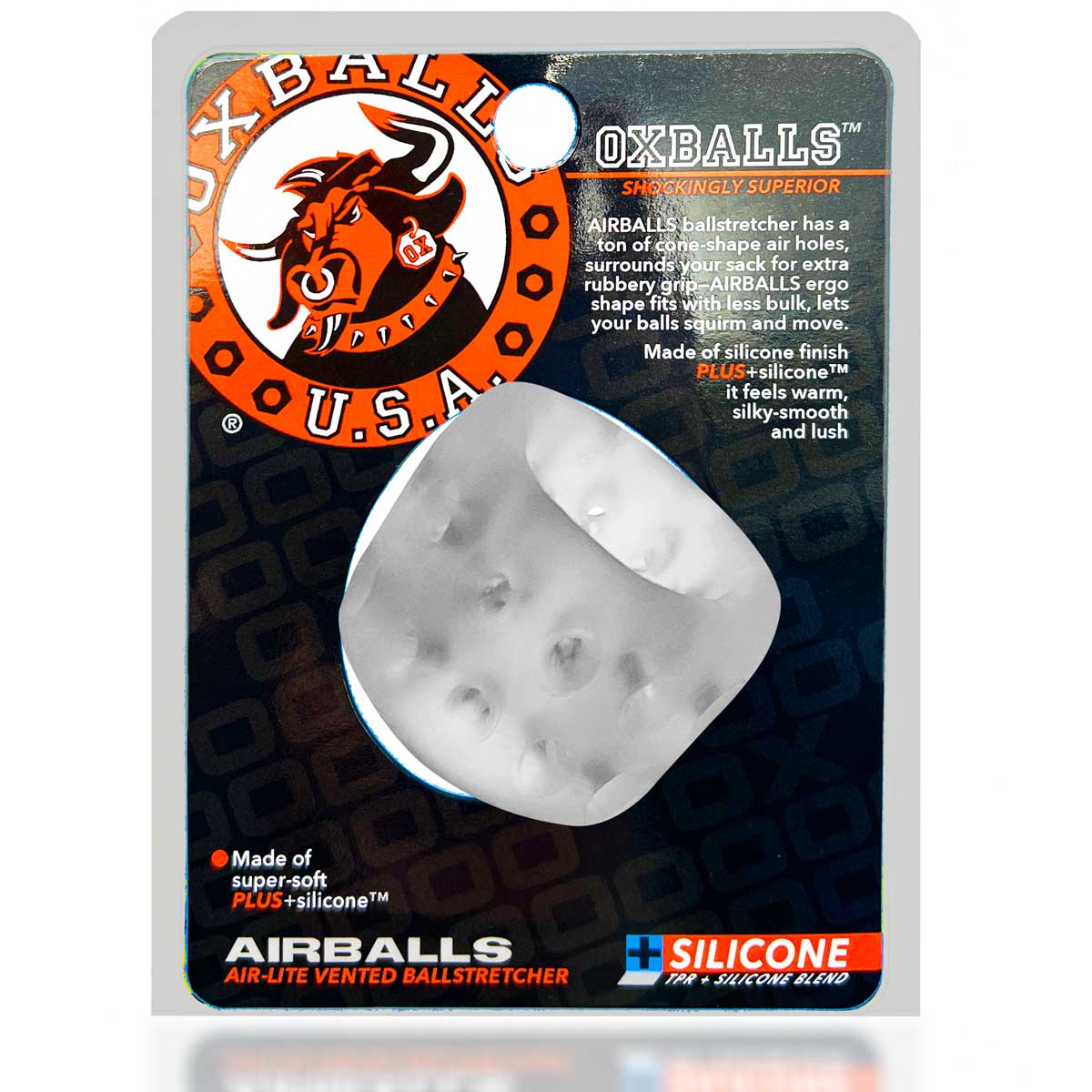 Airballs Air-Lite Vented Ball Stretcher - Clear  Ice OX-3084-CLRICE