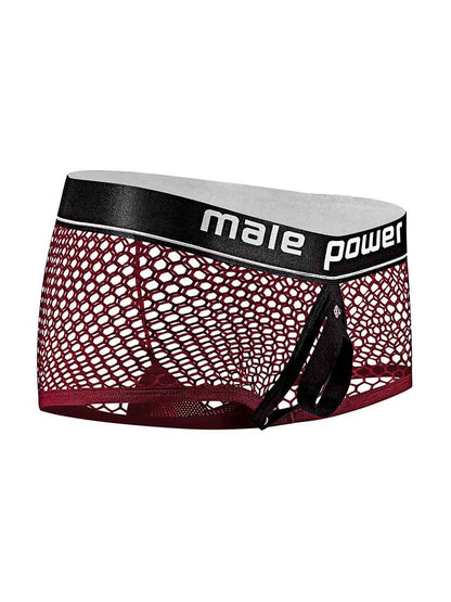 Cock Pit Net Mini Cock Ring Short - Extra Large - Burgundy MP-120260BNXL