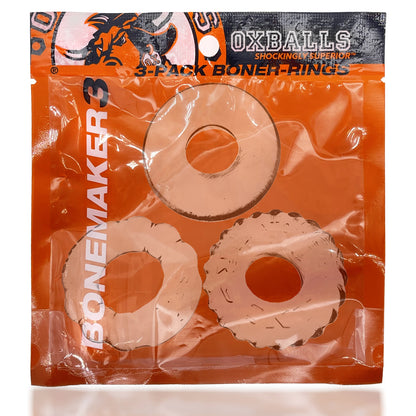 Bonemaker 3-Pack Boner Rings - Clear OX-3061- CLR