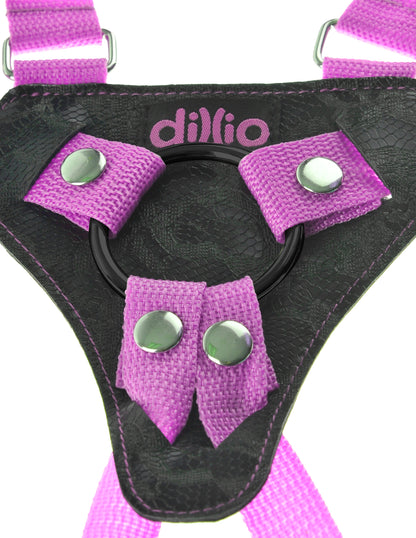 Dillio Pink - 7 Inch Strap-on Suspender Harness  Set PD5316-11