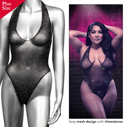 Radiance Deep v Body Suit - Queen - Black SE3002063