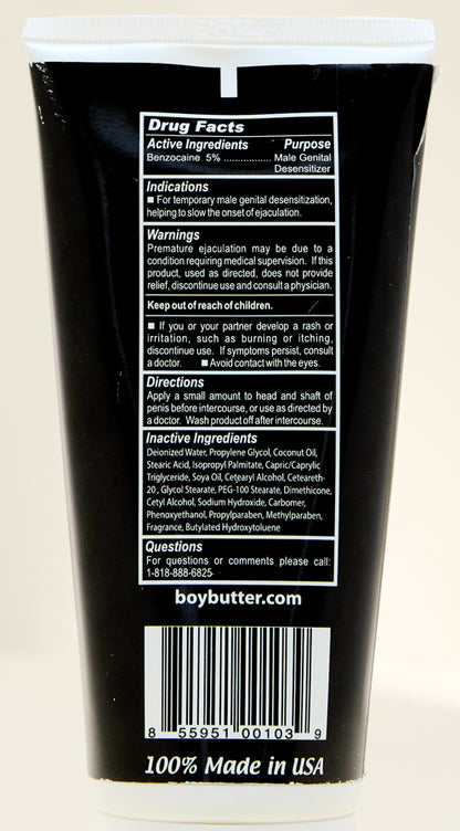 Boy Butter Extreme Desensitizing Cream - 6 Fl. Oz Tube