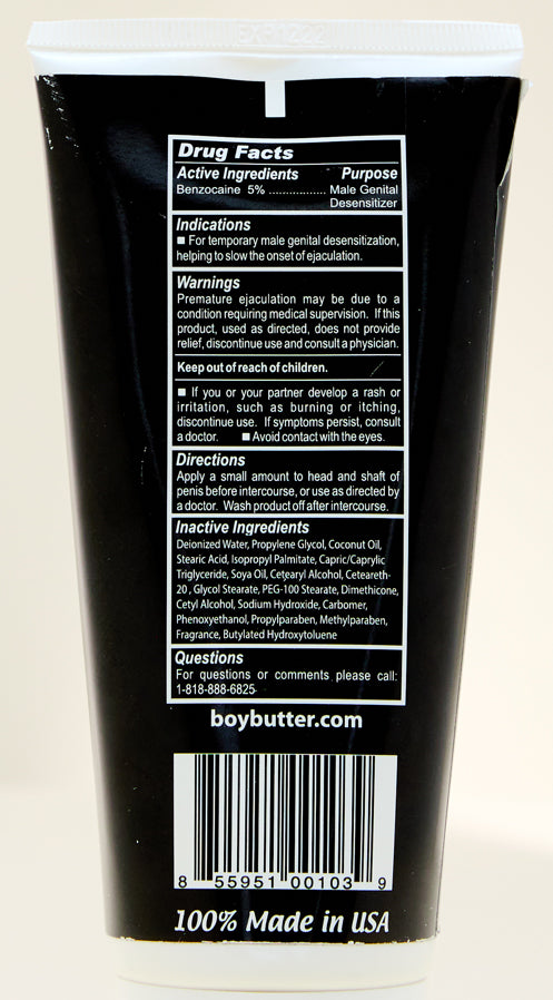 Boy Butter Extreme Desensitizing Cream - 6 Fl. Oz Tube