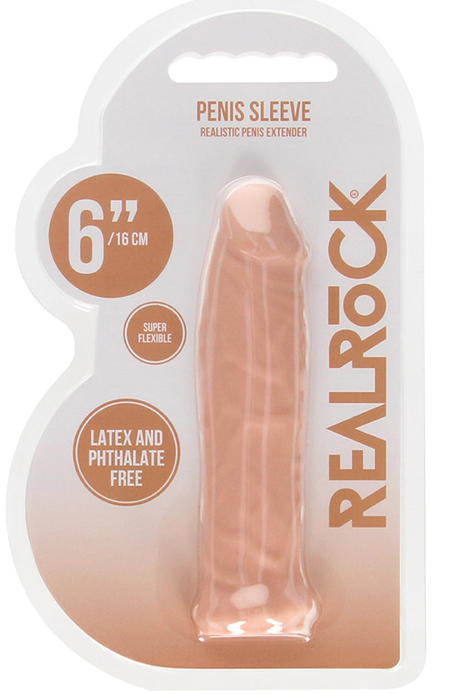 6 Inch Penis Sleeve - Flesh SH-REA105FLE