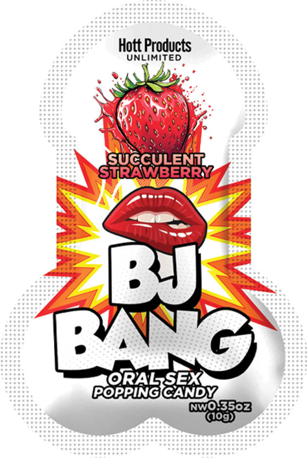 "Bj Bang - 1pc Oral Sex Popping Candy - Strawberry 10gm HTP3596"