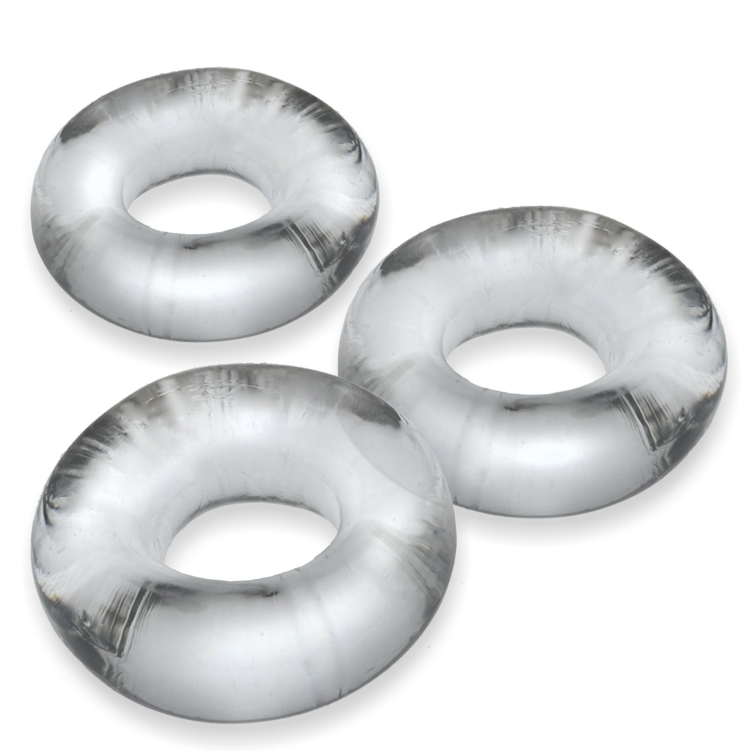 Fat Willy 3-Pack Jumbo C-Rings - Clear OX-3065-CLR