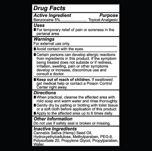 Butt Eze Anal Desensitizer - 2 Fl. Oz. / 60 ml