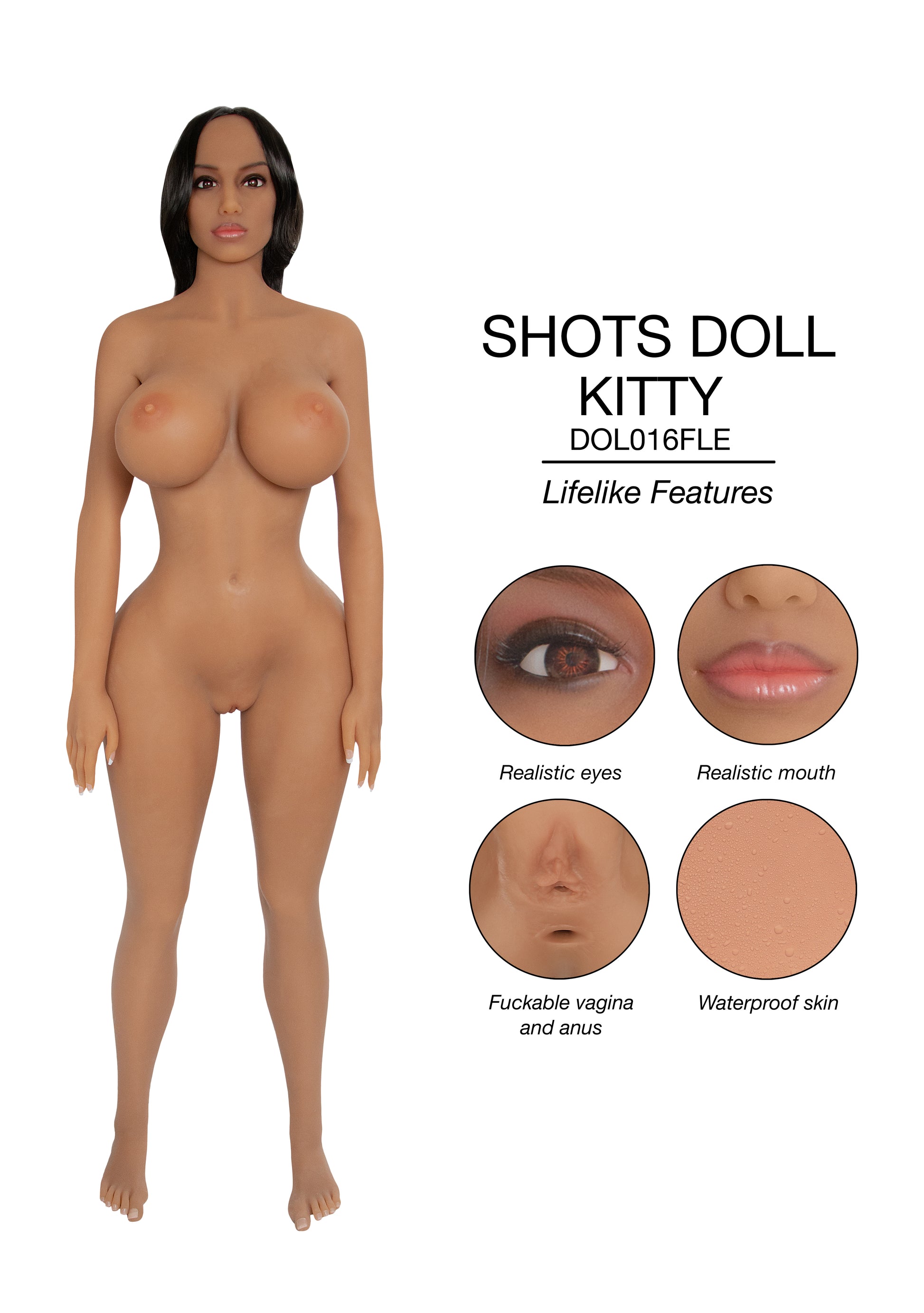 Kitty - Realistic Sex Doll - Bulk Packaging SH-DOL016FLE