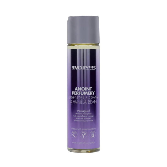 "Anoint Parumery - Lavender Flower and Vanilla Bean Massage Oil 4oz EN-LQ-4431-2"