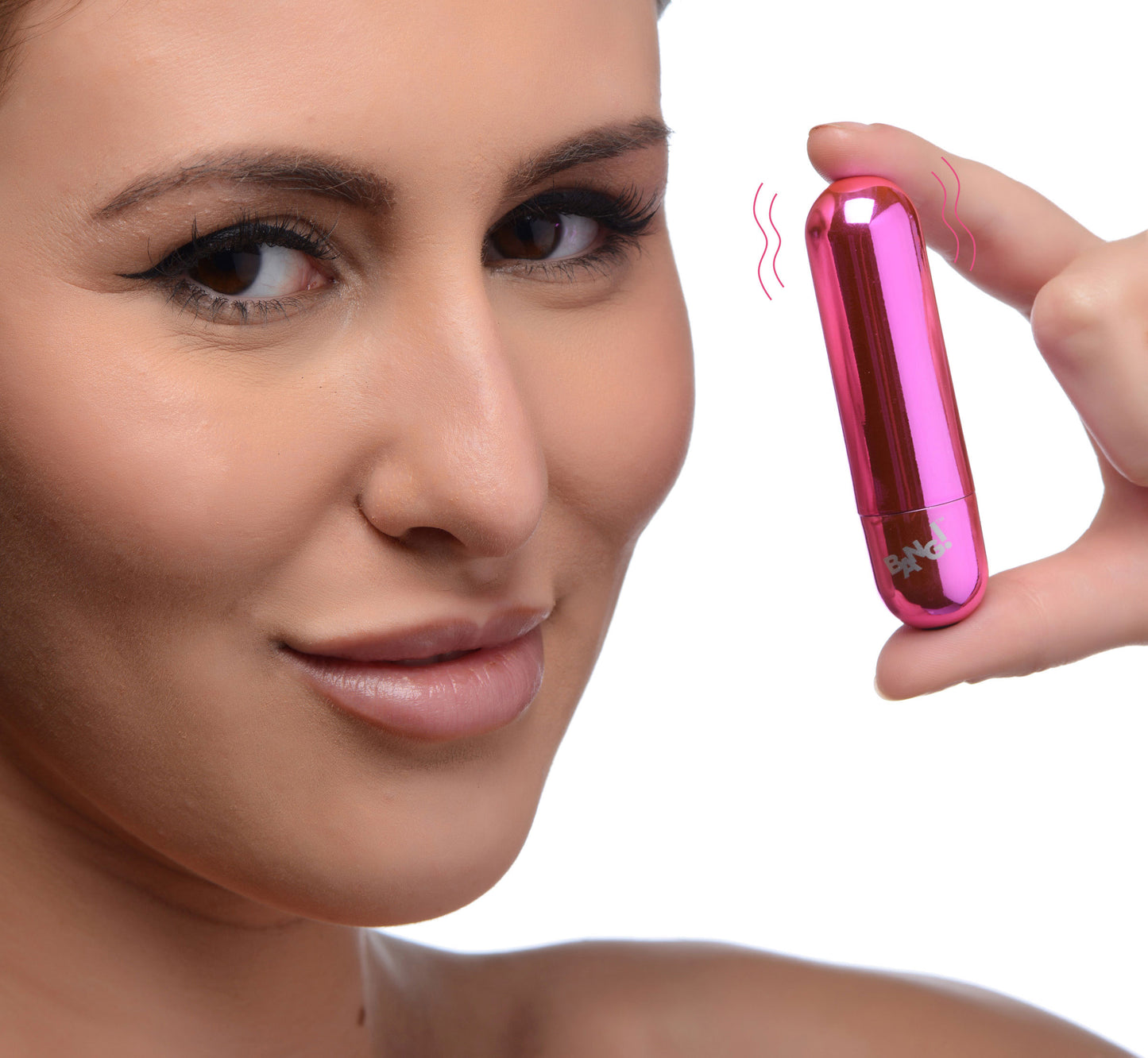 10x Rechargeable Vibrating Metallic Bullet - Pink BNG-AG656-PNK