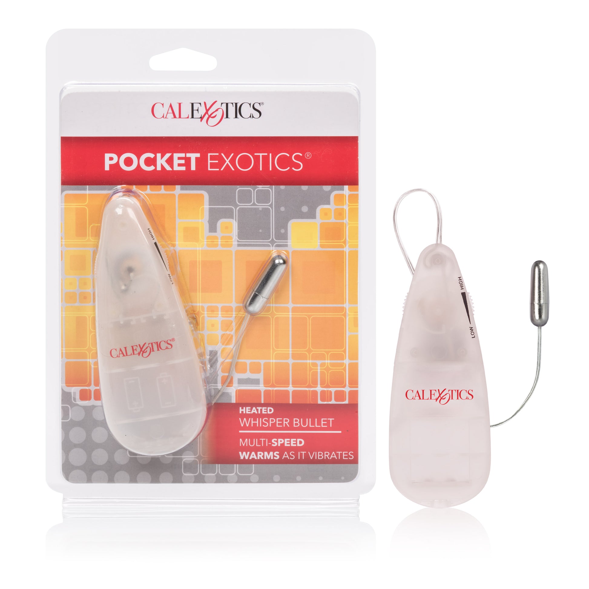 Pocket Exotics Heated Whisper Bullet - Clear SE1101002