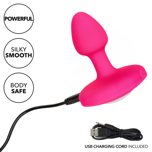 Cheeky Gems - Small Rechargeable Vibrating Probe - Vibrating Probe - Pink SE0443053