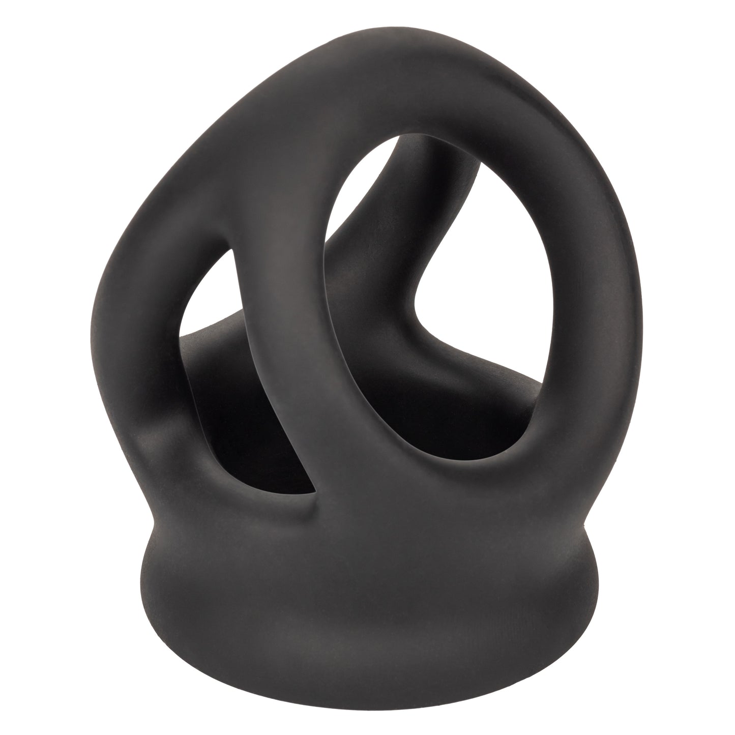 Alpha Liquid Silicone Dual Cage and Ring - Black Ring - Black SE1492372