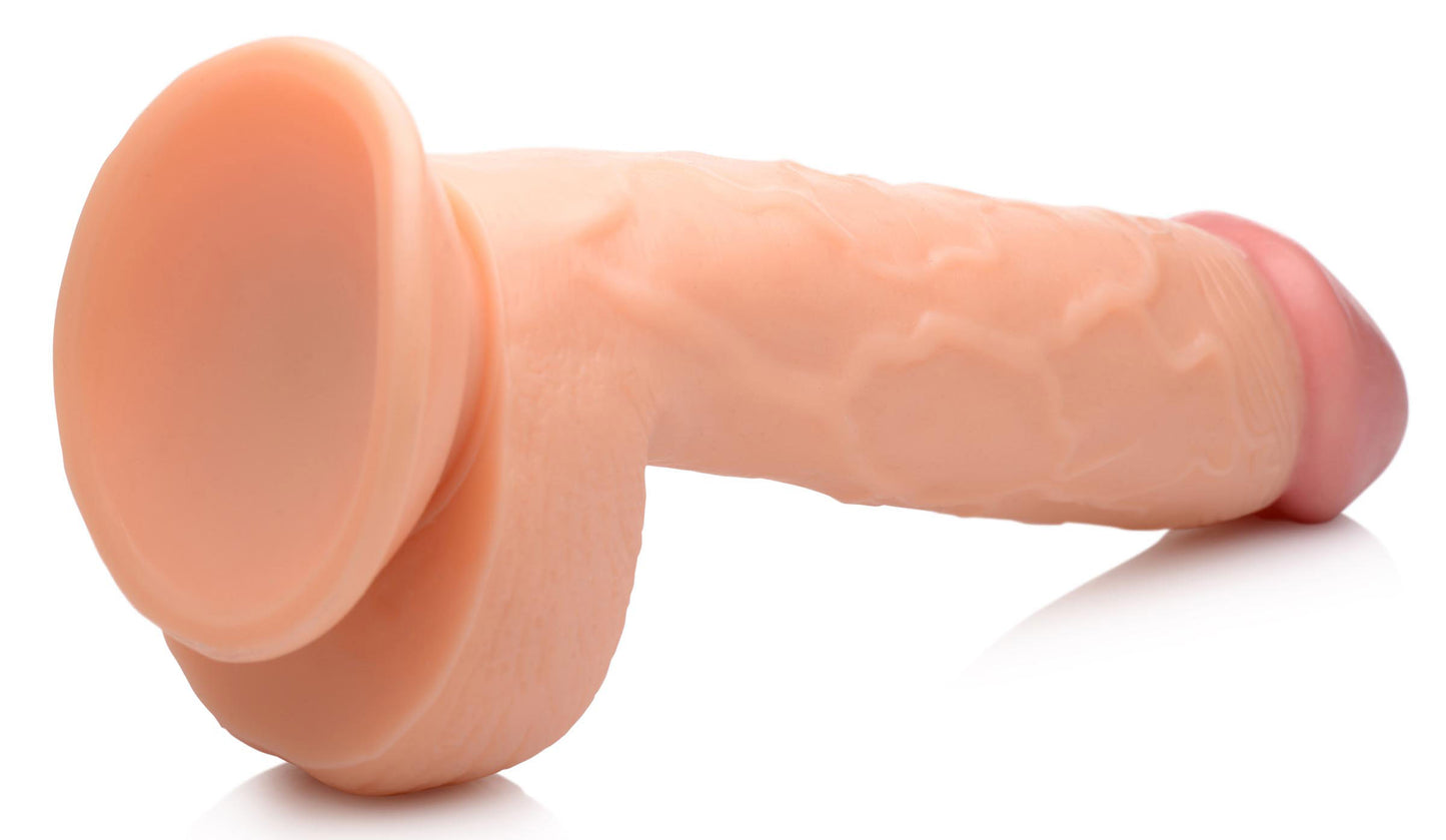 Pop Pecker 8.25 Inch Dildo With Balls - Light POPP-AG768-LGH