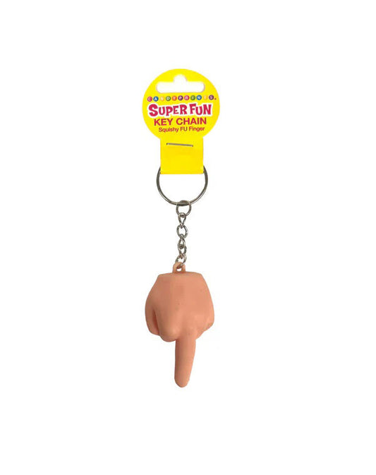 "Super Fun Key Chain - Squishy Fu Finger - Sold in 6pk LG-CP1254"