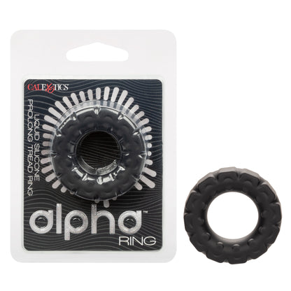 Alpha Liquid Silicone Prolong Tread Ring - Black SE1491652