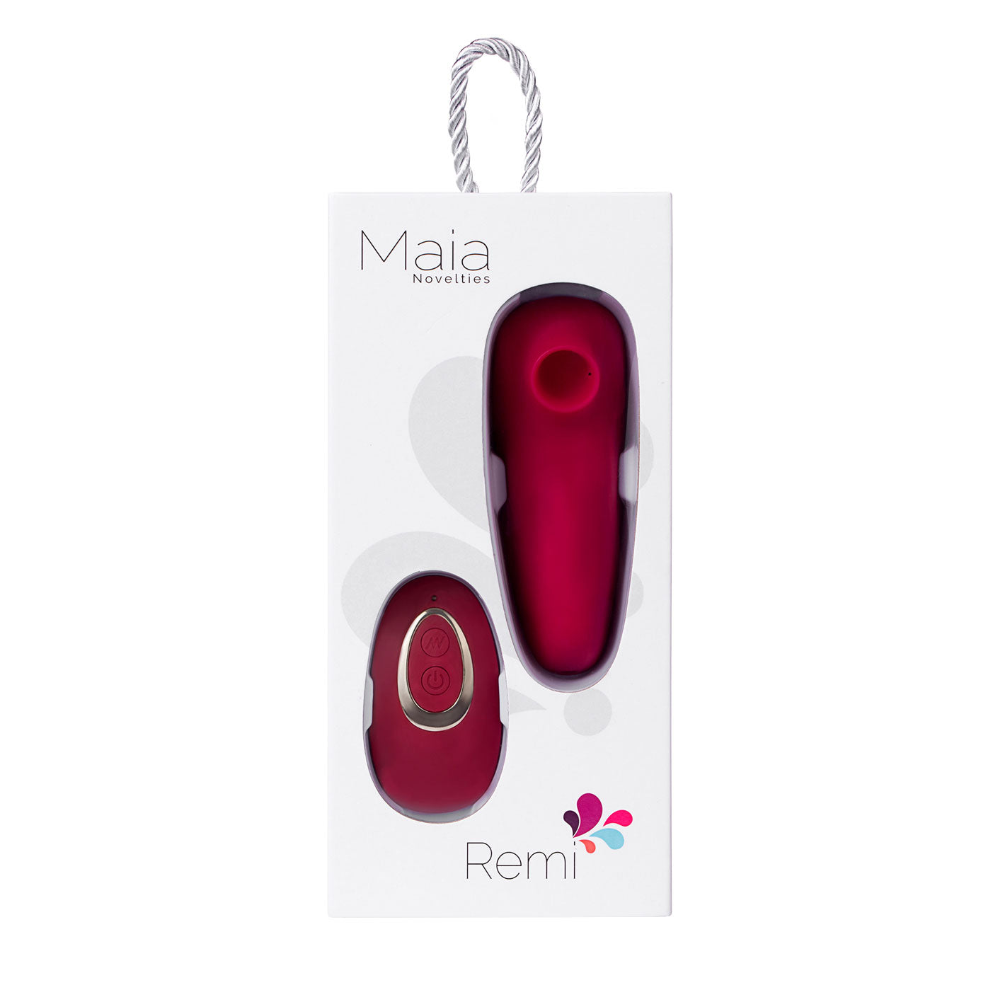 Remi 15-Function Rechargeable Remote Control   Suction Panty Vibe - Red MTMA2107