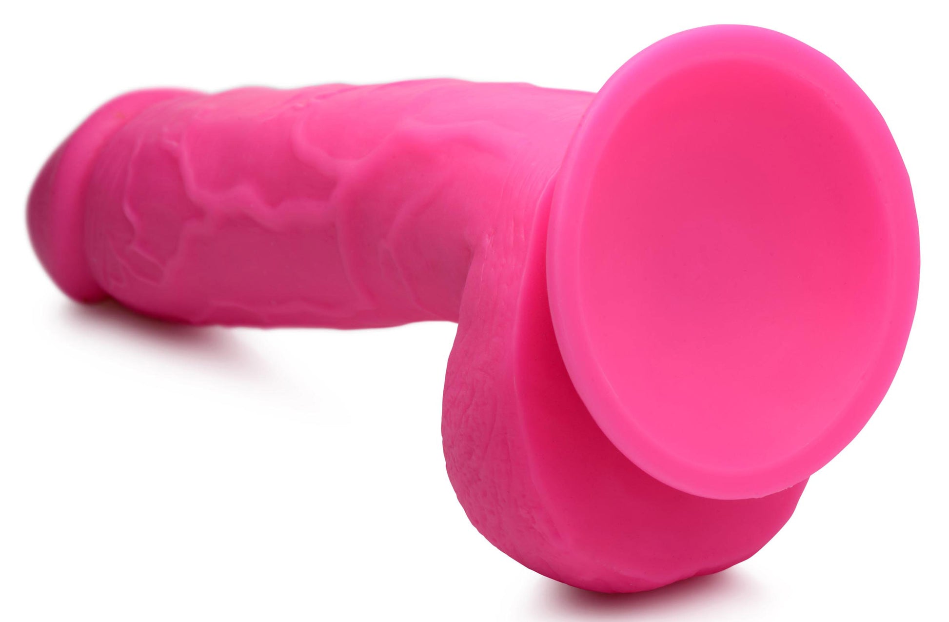 Pop Pecker 8.25 Inch Dildo With Balls - Pink POPP-AG768-PNK