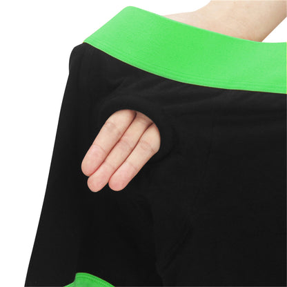 Strap-on Black/green Boxers - Xl/xxl
